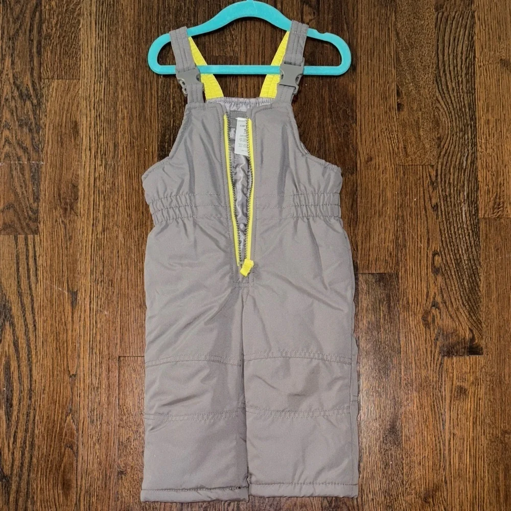 Carter's Gray and Yellow Kids Overalls